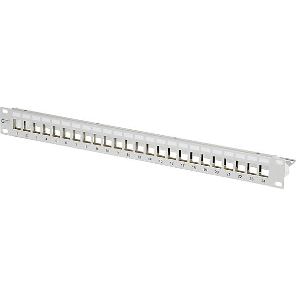 METZ CONNECT Patchpanel Keystone 24x grau leer 130926-0003KE